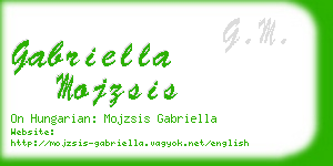 gabriella mojzsis business card